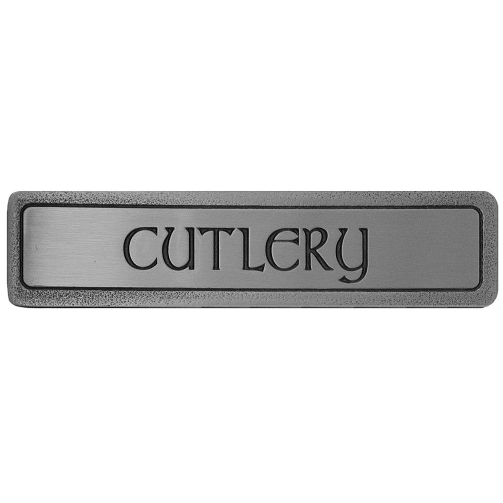 Notting Hill NHP-302-AP "Cutlery" Pull Antique Pewter (Horizontal)